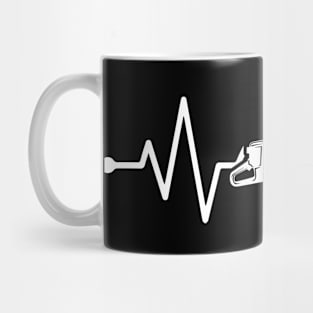 Chainsaw Heart beat Mug